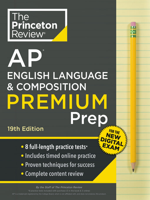 Title details for Princeton Review AP English Language & Composition Premium Prep, 1 by The Princeton Review - Available